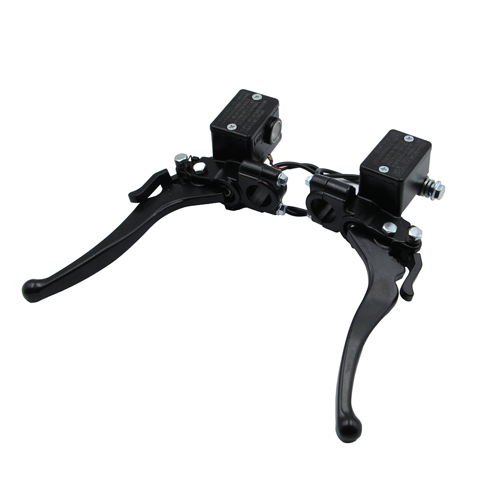 Motorcycle Cylinder - オートバイのフロントブレーキポンプマスターシリンダー油圧レバー電動 ATV バギークワッドゴーカート三輪車部品用パーキングロック付き
