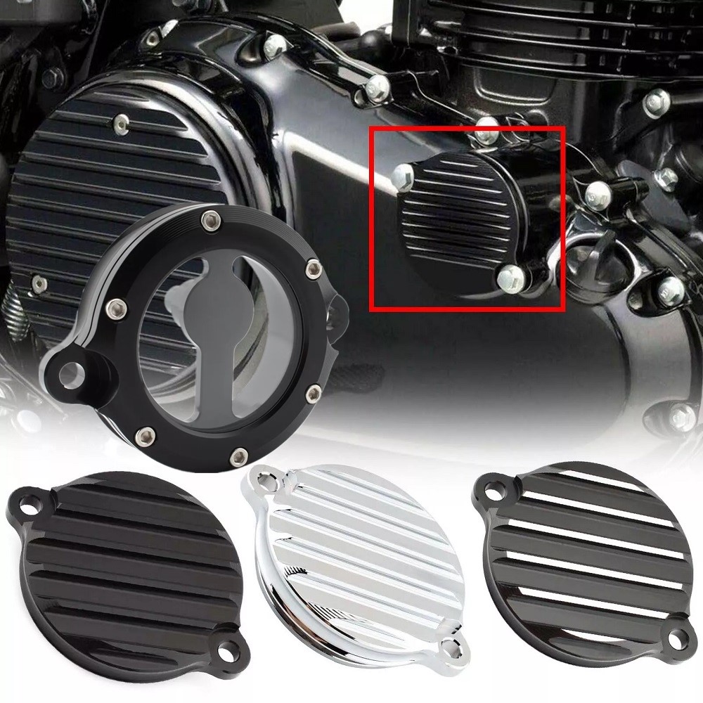 Motorcycle Oil Filter - オートバイのエンジンオイルフィルタークラッチカバータイマープロテクタータイミングクランクケースステータキャップホンダ GB350 NC59 CB350 CB350S 21-up