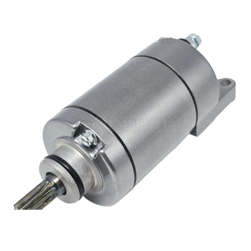 Motorcycle Starter Motor - Zongshen 172FMM-5 PR250ロシア製オフロードバイク用エンジン部品の交換用として、手作業で組み込まれたスターターモーター。