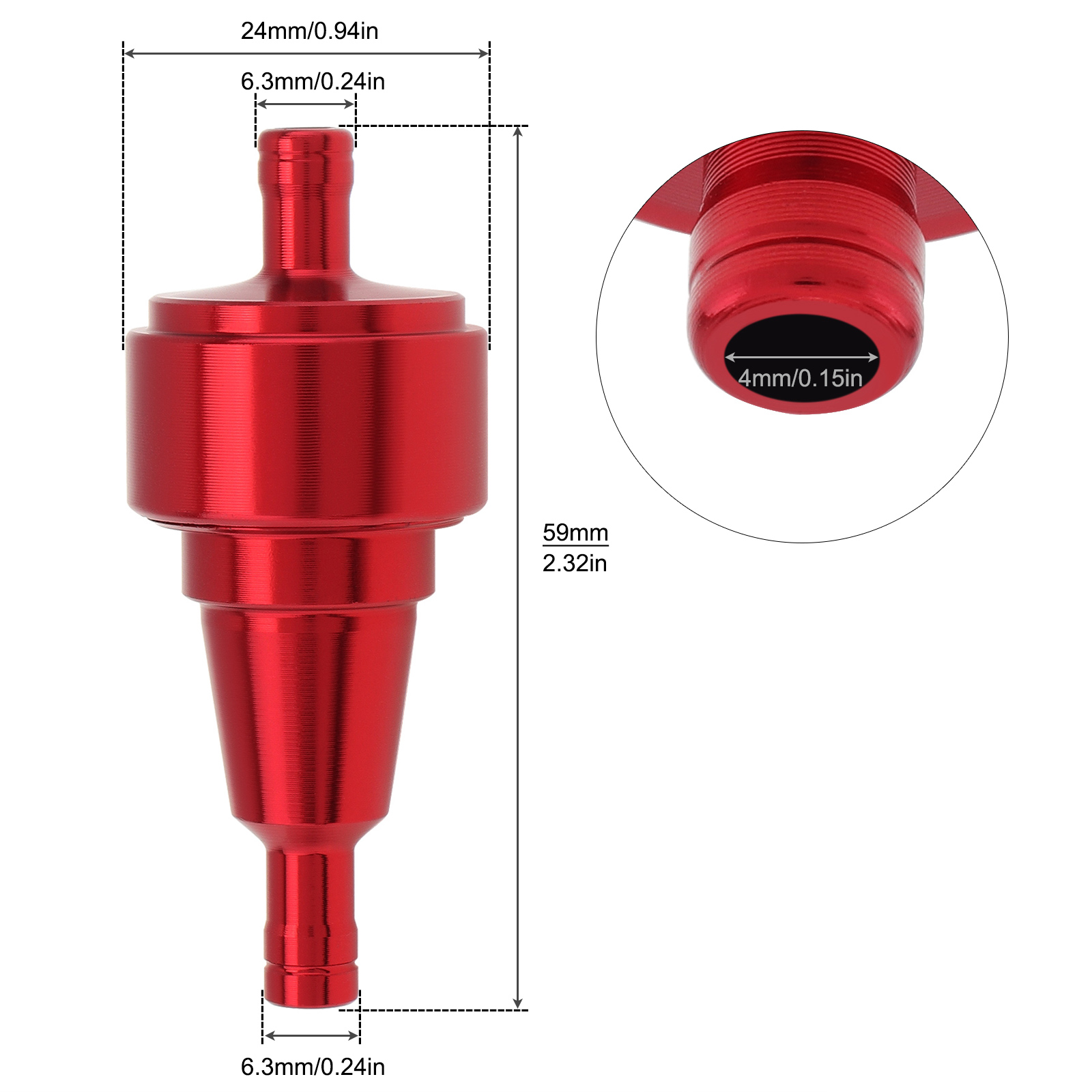 1/4インチ、6mm、オートバイ用燃料フィルター、車載用、イ - Motorcycle Oil Filter のレビューと価格