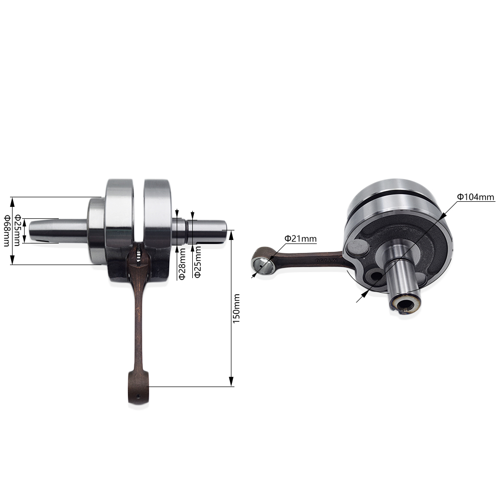 オートバイのクランクシャフトコネクティングロッドアセンブリと - Motorcycle Crankshaft のレビューと価格